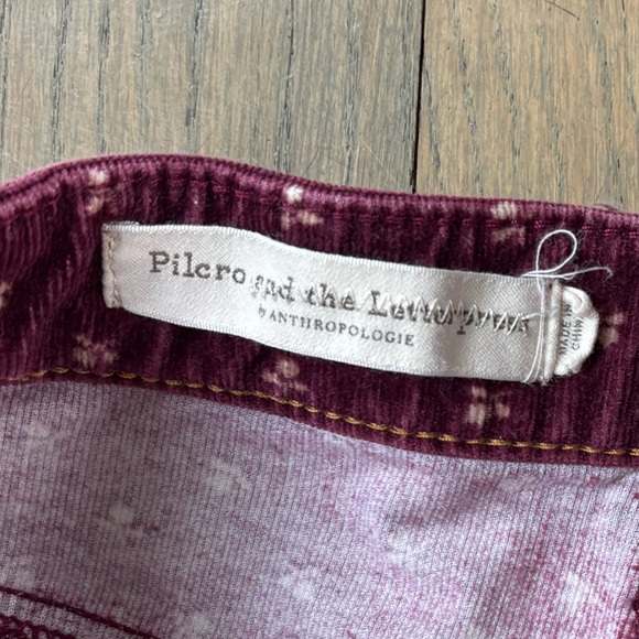 Anthropologie Velvet Purple Flare Pants - Picture 4 of 5